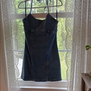 Aerie Blue Denim Dress